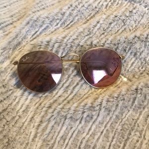 Rose gold, rayban sunglasses